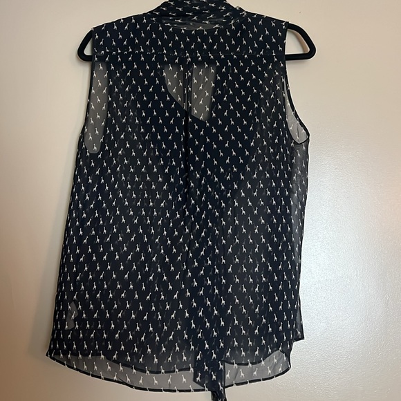 Giraffe print sheer tank - Picture 5 of 6